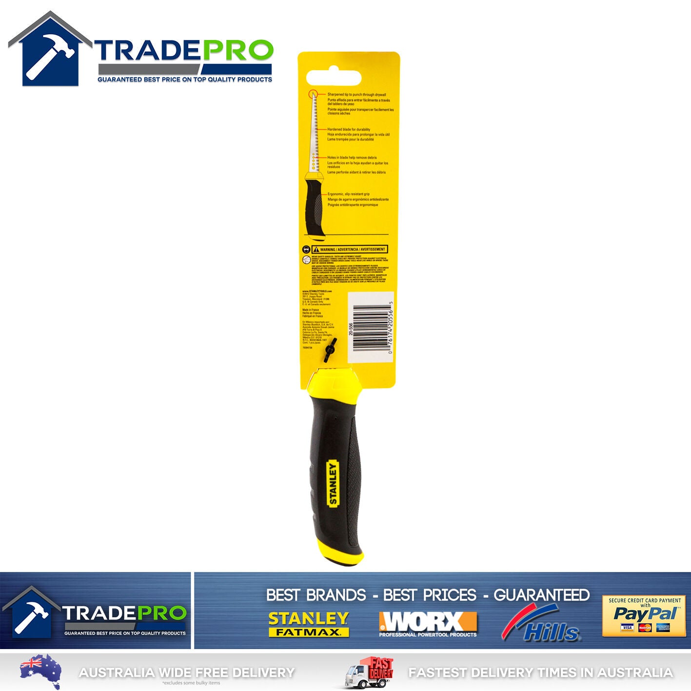 Stanley® Fatmax Jab Saw PRO New Model 160mm Jabsaw Wall Board Plaster Knife