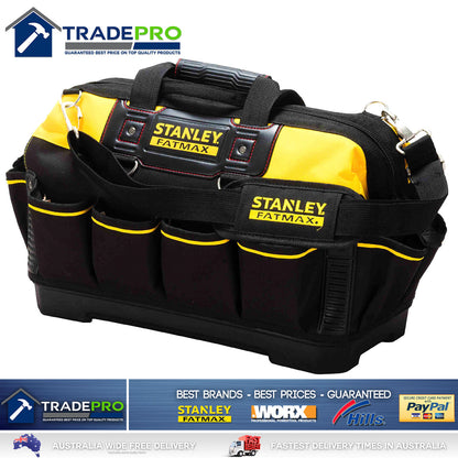Stanley Tool Bag Tote 18" 460mm Genuine Fatmax® Hard Base XL Organiser 1-93-950