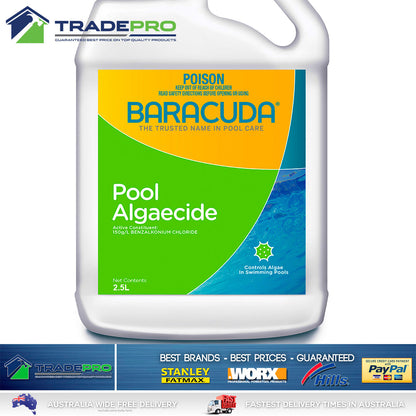 Pool Algae Killer Baracuda PRO Algaecide 2.5L Fast Knock-Out Chemical 2.5Ltr