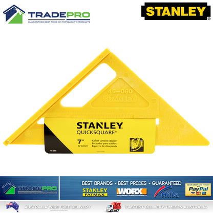 Stanley® Quick Square Combination 180mm 7" PRO Triangle Builders Right Angle