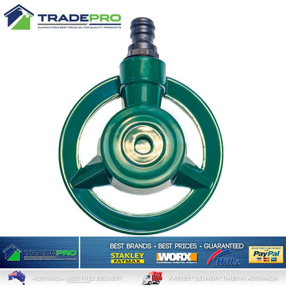 Lawn Sprinkler All Metal Quality Super Tuff Grass Garden Watering Dads Favourite