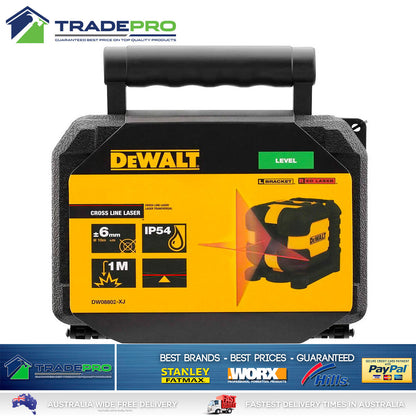 Dewalt Cross Line Laser Red Beam Leveling Distance Accurate Transversal Pendulum