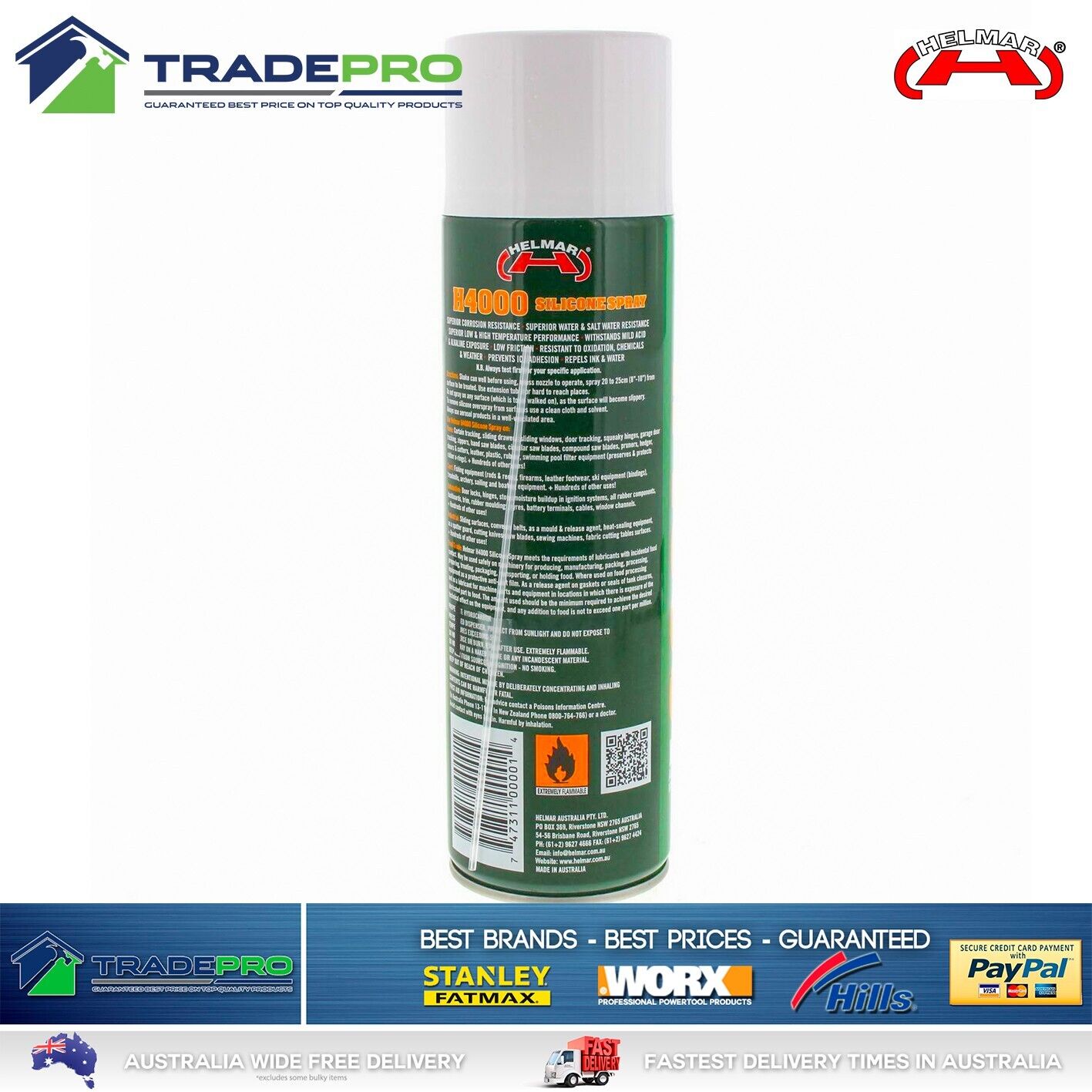 Silicone Spray Helmar 300g Lubricant Treadmill Marine Anti Squeak Friction Oil