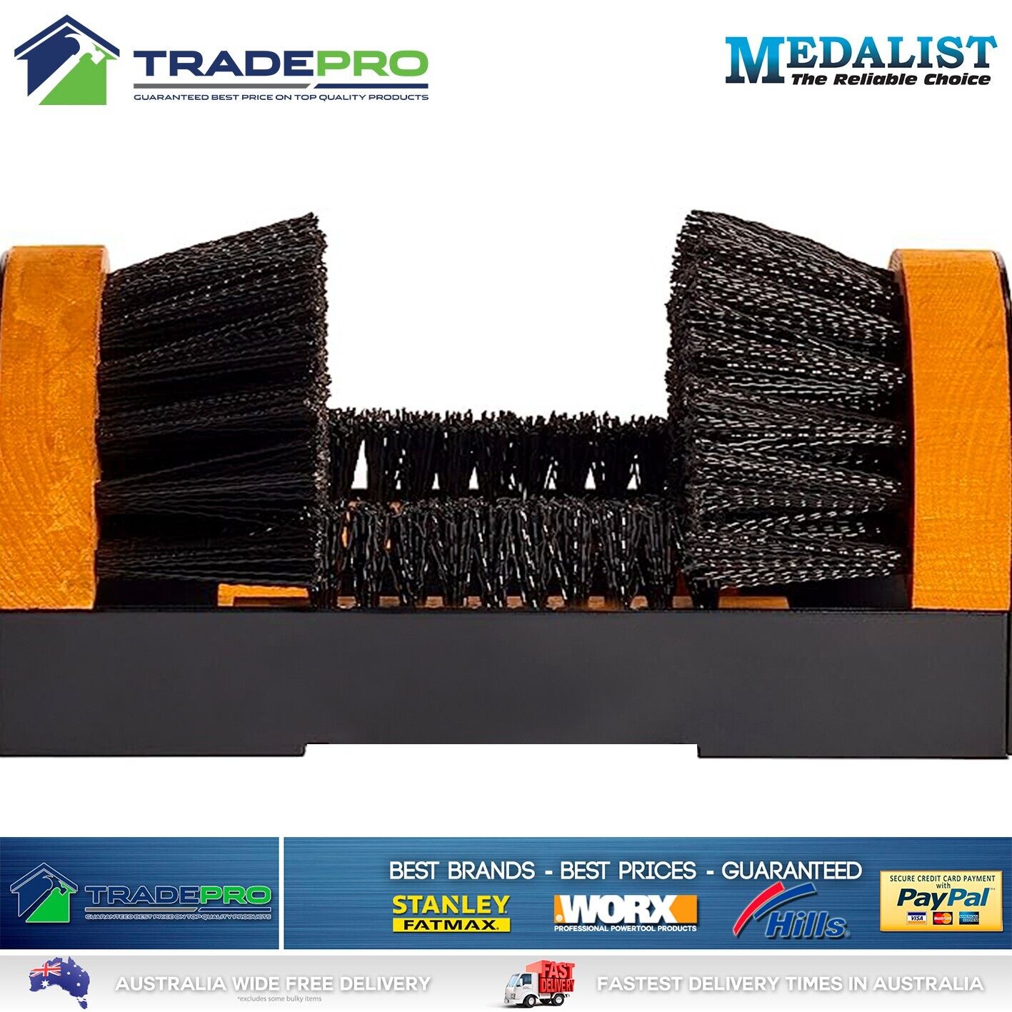 Boot Scrubber Shoe Mud Dirt Scraper Brush Original Medalist Outdoor Cleaner PRO