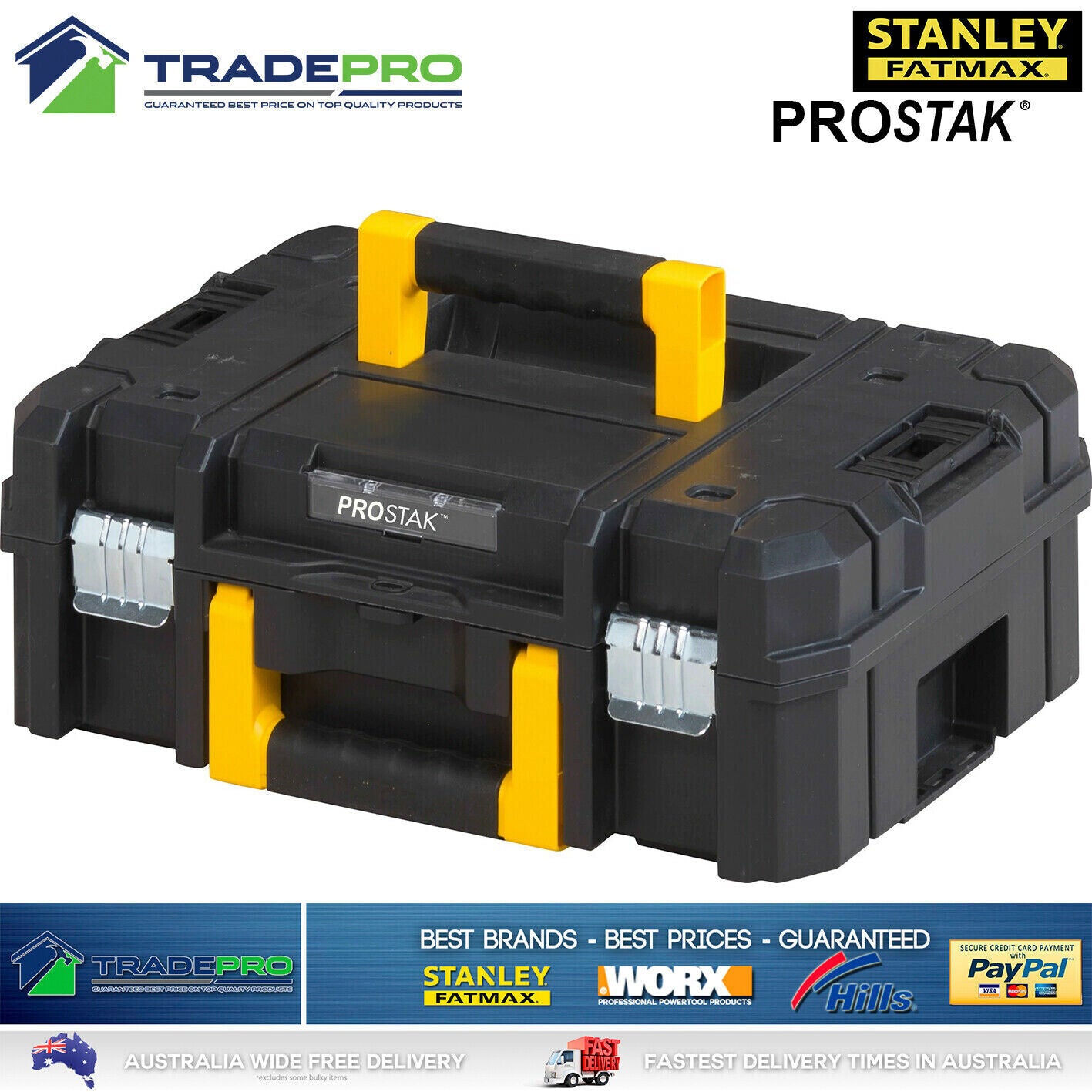 Stanley FatMax Pro-STAK 3in1 Stackable Storage Tool Box Modular Toolbox Case T