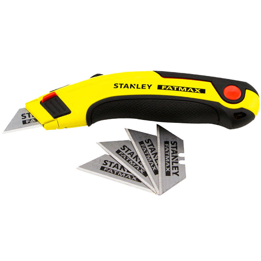Genuine Stanley® Fatmax New PRO Retractable Ultility Knife with 5 Blades Quality