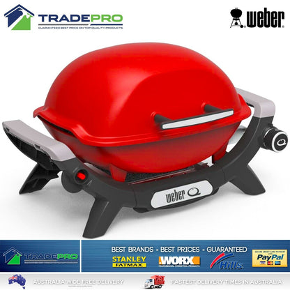 BBQ Weber Q1000 Portable Gas Barbecue Grill Stainless Steel Burner & Hose Baby Q