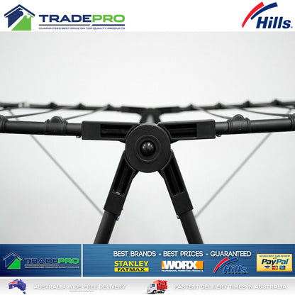 Hills Clothes Line Airer Stainless Steel Black Two Tier Portable Drying Rack 31m