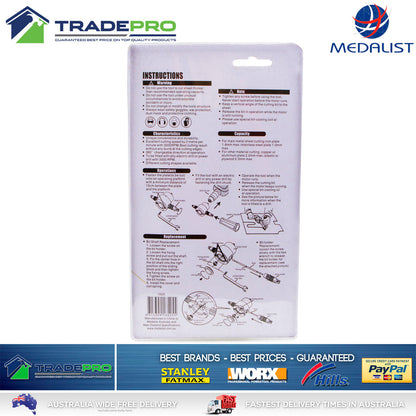 Metal Cutter Pin Puncher Nibbler Quality Falcon Style Cuts Stainless Steel Sheet