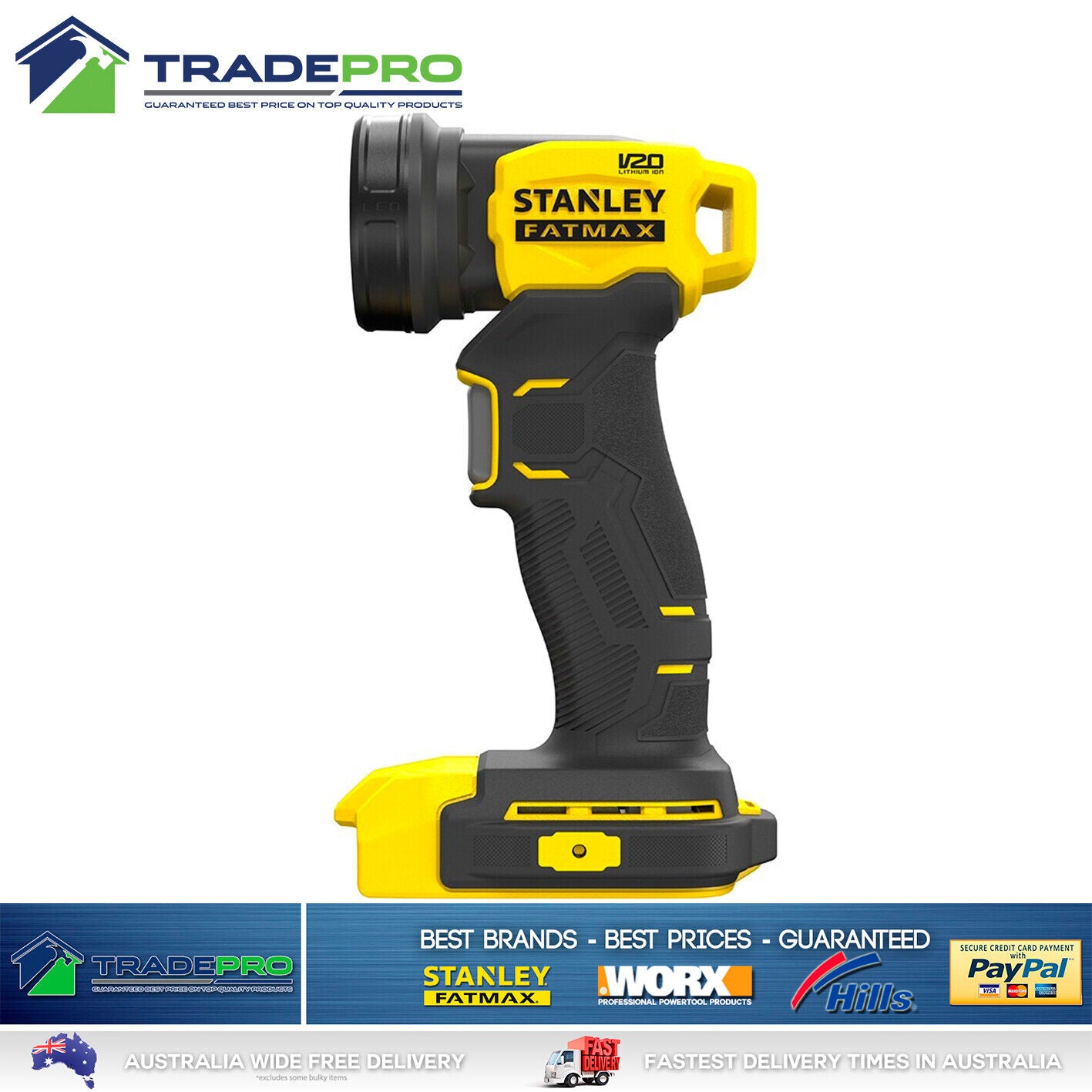 Stanley® Fatmax 18V V20 PRO Cordless LED Torch Flash Work Spot Light tool only