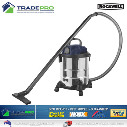 Vacuum Cleaner Wet & Dry Commercial Work Shop 1200W Kit 20L Shop Pro Vac Set