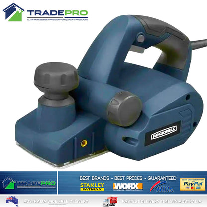 Electric Wood Planer 82mm 650w Quality Rockwell® with TCT Blades & Belt Power