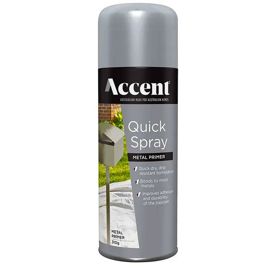 Spray Paint Can 310g Grey Metal Primer Quick Dry Smooth Bond Drip Resistant PRO