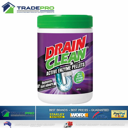 Drain Cleaner & Odour Eliminator Heavy Duty Actizyme Enzyme 450g tub  Aust Made