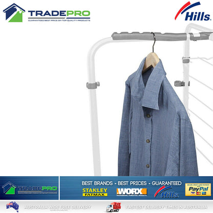 Hills Clothes Line Airer Premium Duo 12.8m Genuine Portable Clothesline Mobile