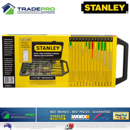 Stanley 14pce Screwdriver Set in Carry Case PRO 14pc Screw Driver Kit 1222520