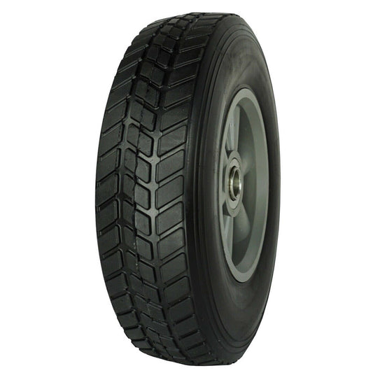 Hand Trolley Wheels Tyre Rim 10" 250mm 19mm Bore Puncture Proof Wheel H/Duty