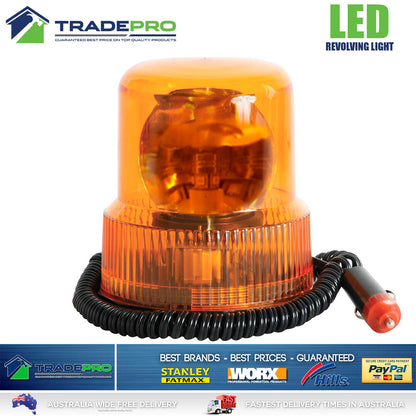 13 LED 12V Revolving Beacon Light Emergency Quality Warning Flashing Amber Lamp