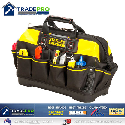 Stanley Tool Bag Tote 18" 460mm Genuine Fatmax® Hard Base XL Organiser 1-93-950