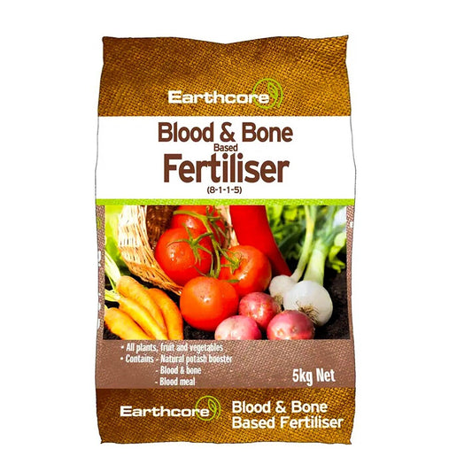 Blood and Bone Based Fertiliser 5kg Earthcore Natural Fertilizer Garden Fruit