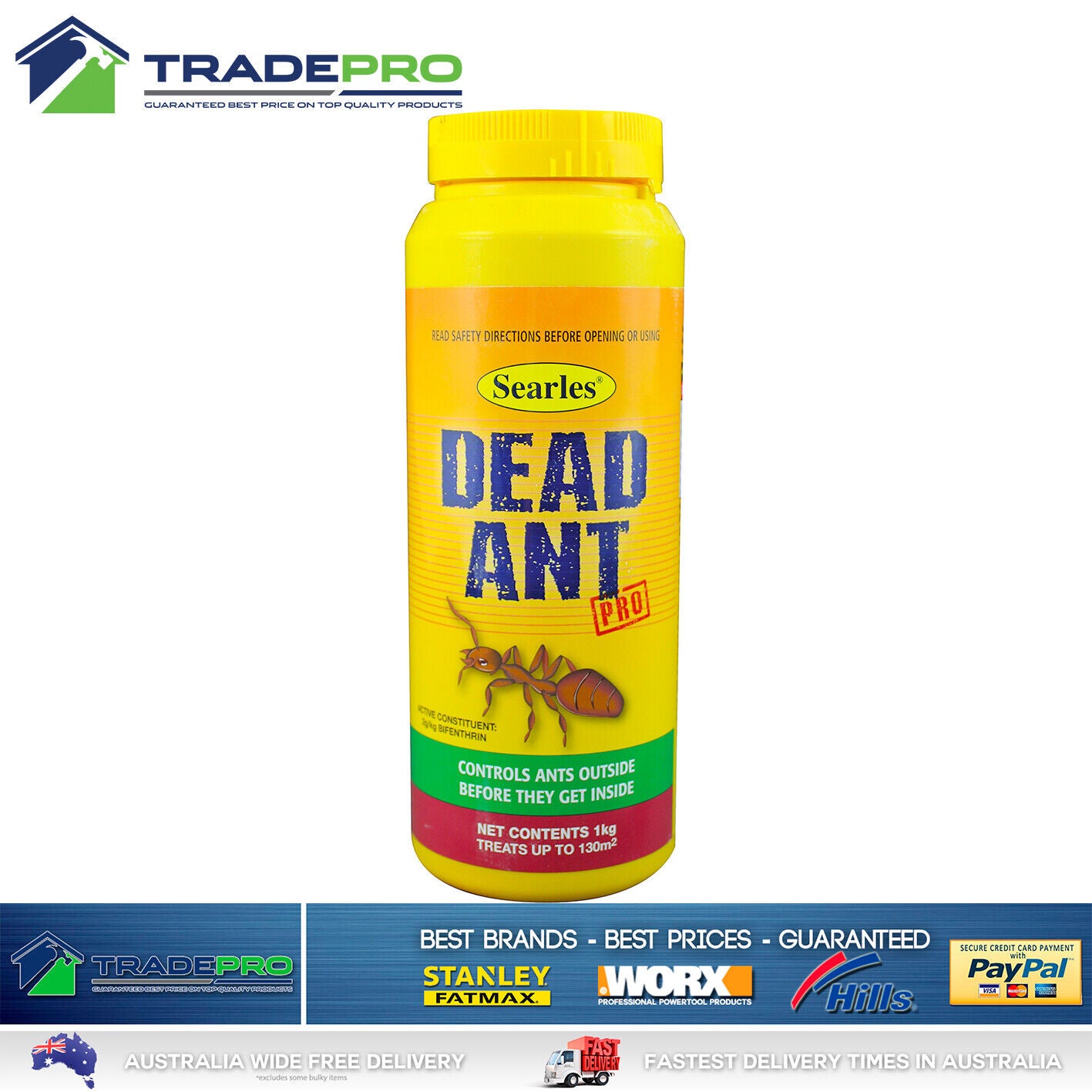 Granular Pesticide Ant Killer 1kg Professional Bifenthrin 130m2 Dead Ant Kill