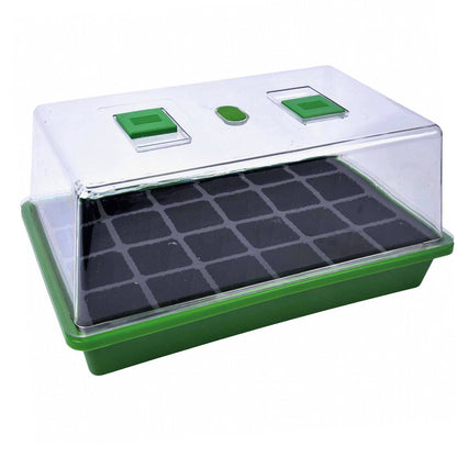 Mini Green House With 24 Cell Seed Tray Indoor Outdoor Garden Cuttings Growing