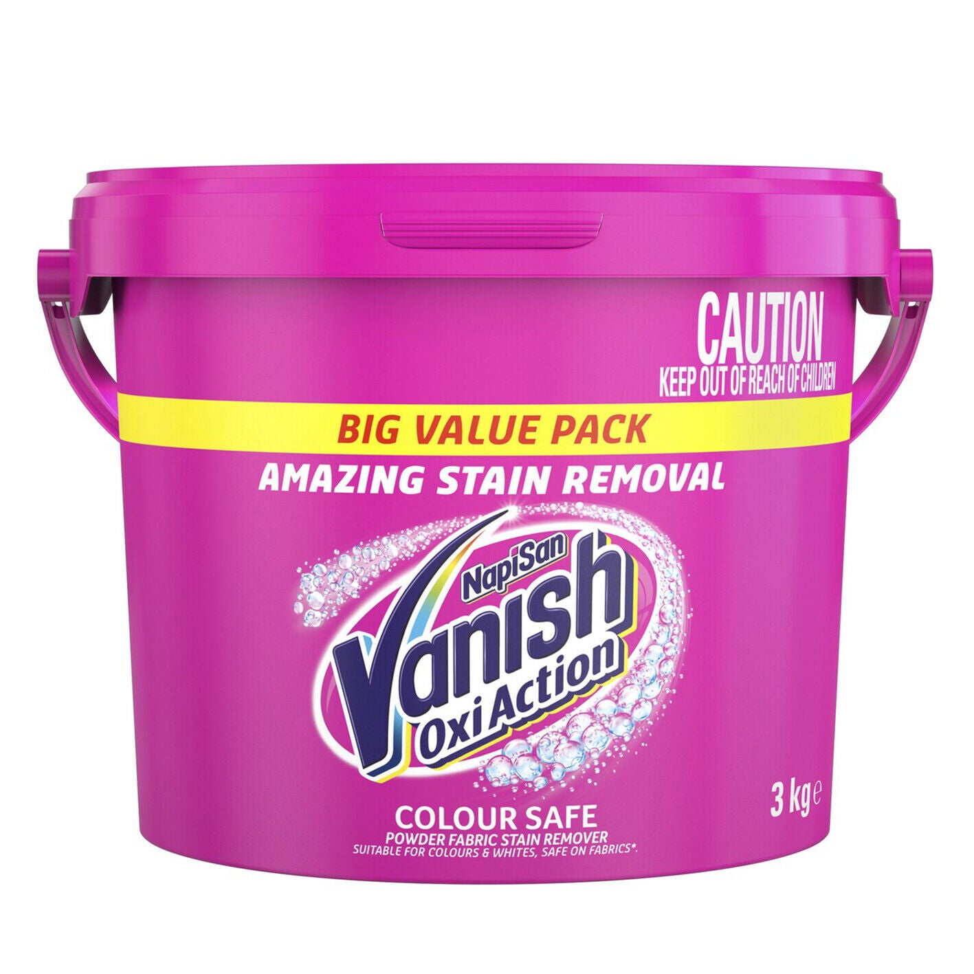 Napisan Vanish Oxi Action 3kg Bulk Clothes Laundry Washing Powder Stain Remover