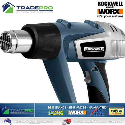 Electric Heat Gun PRO Kit 2000 Watt 4 Nozzle Set Adjustable Speed & Hot Air Flow