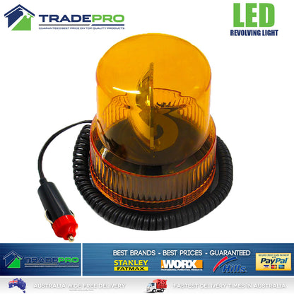 13 LED 12V Revolving Beacon Light Emergency Quality Warning Flashing Amber Lamp