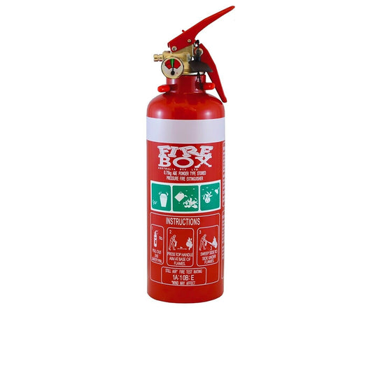 Fire Extinguisher .75kg ABE Dry Powder 750g & Bracket Car Boat Home Aust Approve