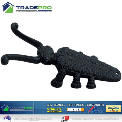 Boot Puller Cast Iron Shoe Remover Gumboot Jack Wellies Black Scraper Bettle