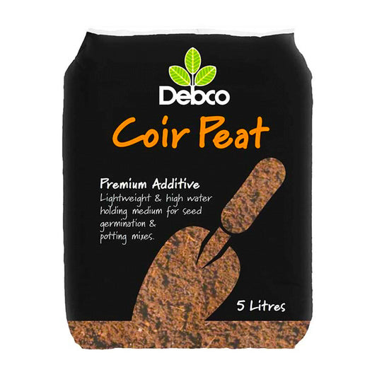 Coir Peat Mulch Seed Raising Premium Debco® 5Ltr Coconut Seedling Potting Mix