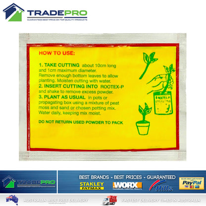 Rootex PRO 6x 18G Plant Cutting Cloning Powder Hormone Hydroponic Rooting Root