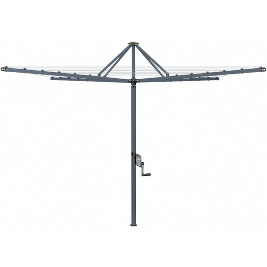Clothesline Rotary 42 Hoist Everyday Folding Fold Down Clothes Line 42Mtr Grey