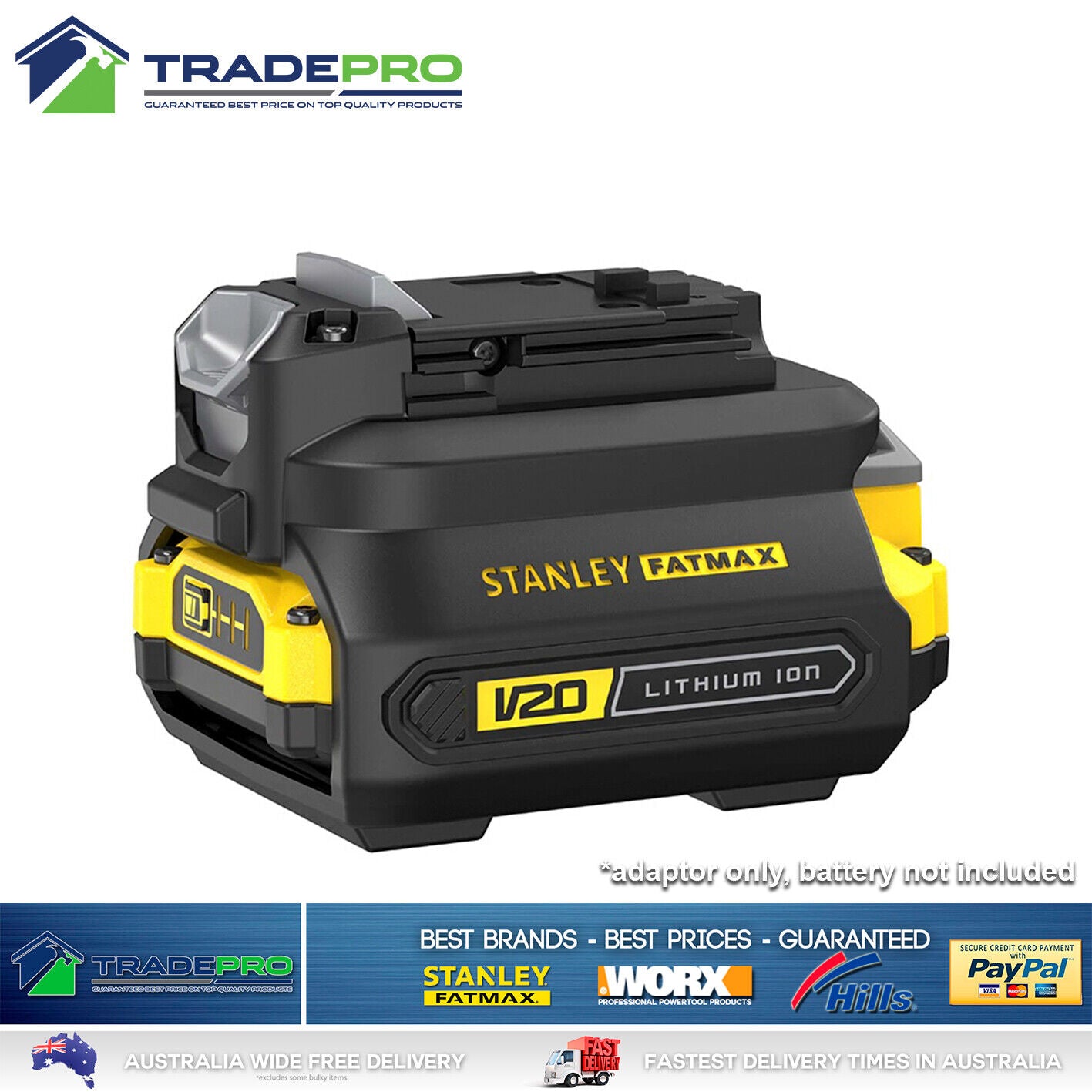 Stanley® Fatmax 18V V20 Battery Adaptor For Old Tools to New Batteries