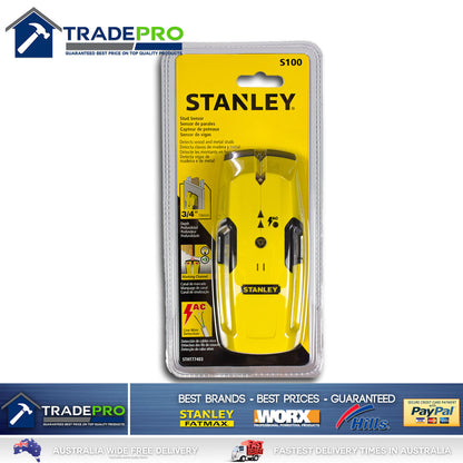 Stanley Stud Detector Sensor Finder S100 NEW MODEL AC Detection Metal &Wood Scan