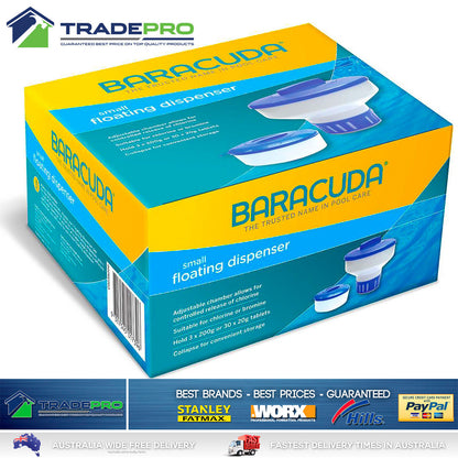 Baracuda Pool Small Floating Tablet Dispenser Chlorine Bromine Pool Hot Tub Spa