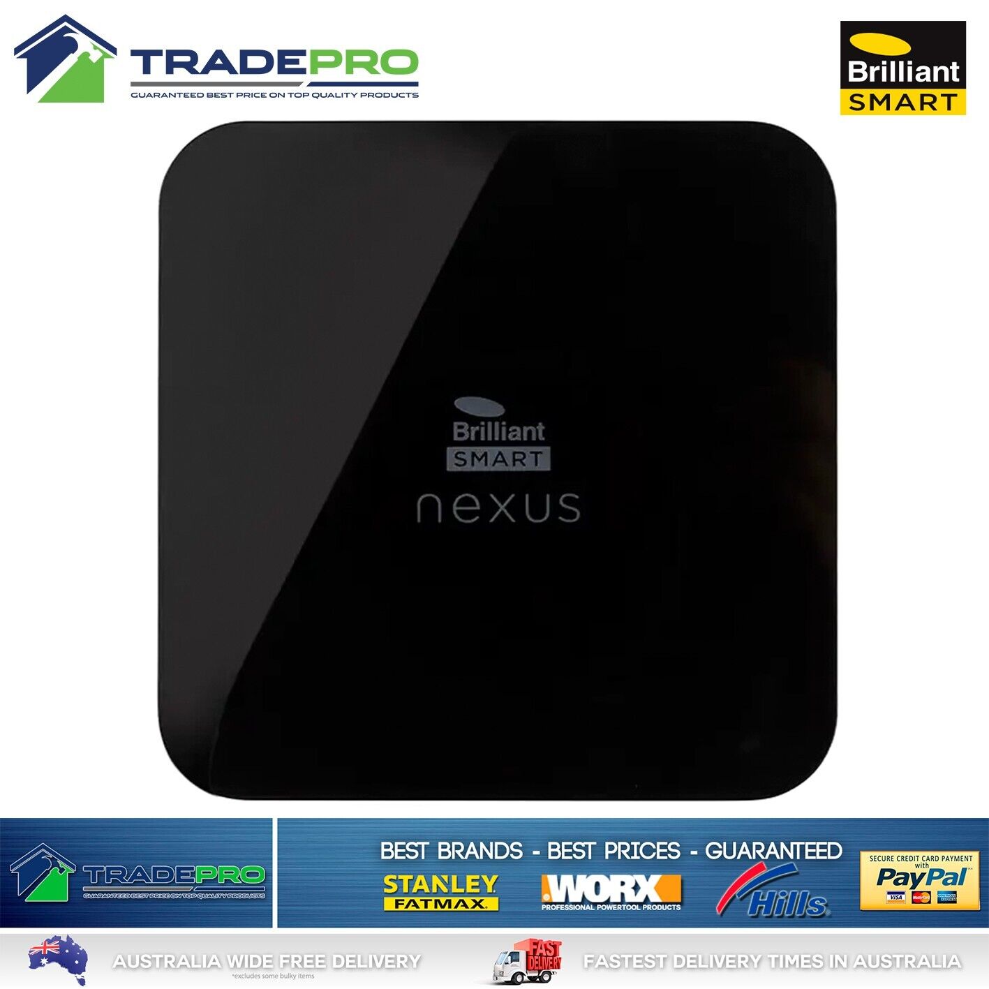 Brilliant Smart Nexus Lite Universal Gateway Black Wifi SmartHome Alexa PRO