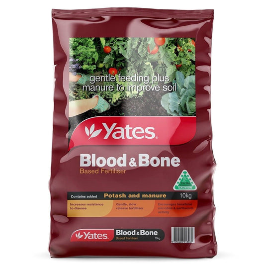 Blood and Bone Yates 10kg Fertiliser Grass Plant Natural Organic Based Citrus
