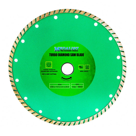 Diamond Cutting Wheel 230mm 9" PRO Turbo Wave Blade Disk Angle Grinder Tile Saw