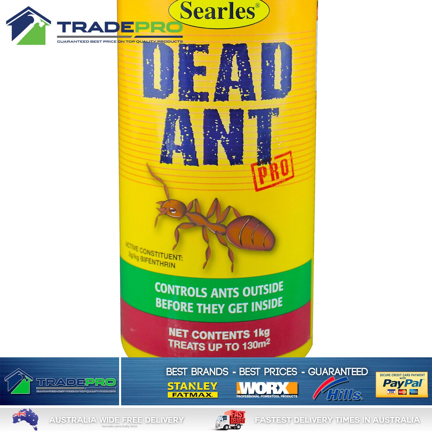 Granular Pesticide Ant Killer 1kg Professional Bifenthrin 130m2 Dead Ant Kill