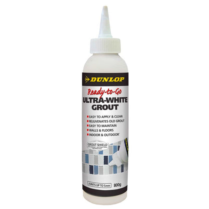 Tile Grout 800g Coloured White Premix Dunlop Wall Floor In Outdoor Ready Powder