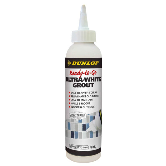 Tile Grout 800g Coloured White Premix Dunlop Wall Floor In Outdoor Ready Powder