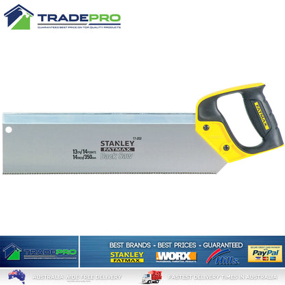 Stanley BackSaw PRO 355mm 14" Handsaw 11TPI Wood Timber SuperCut Fine Finish PRO