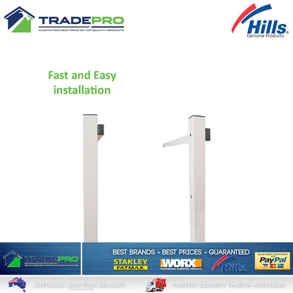 Hills® Genuine PRO Ground Mount Post Kit Fold down Single & Double Clothesline