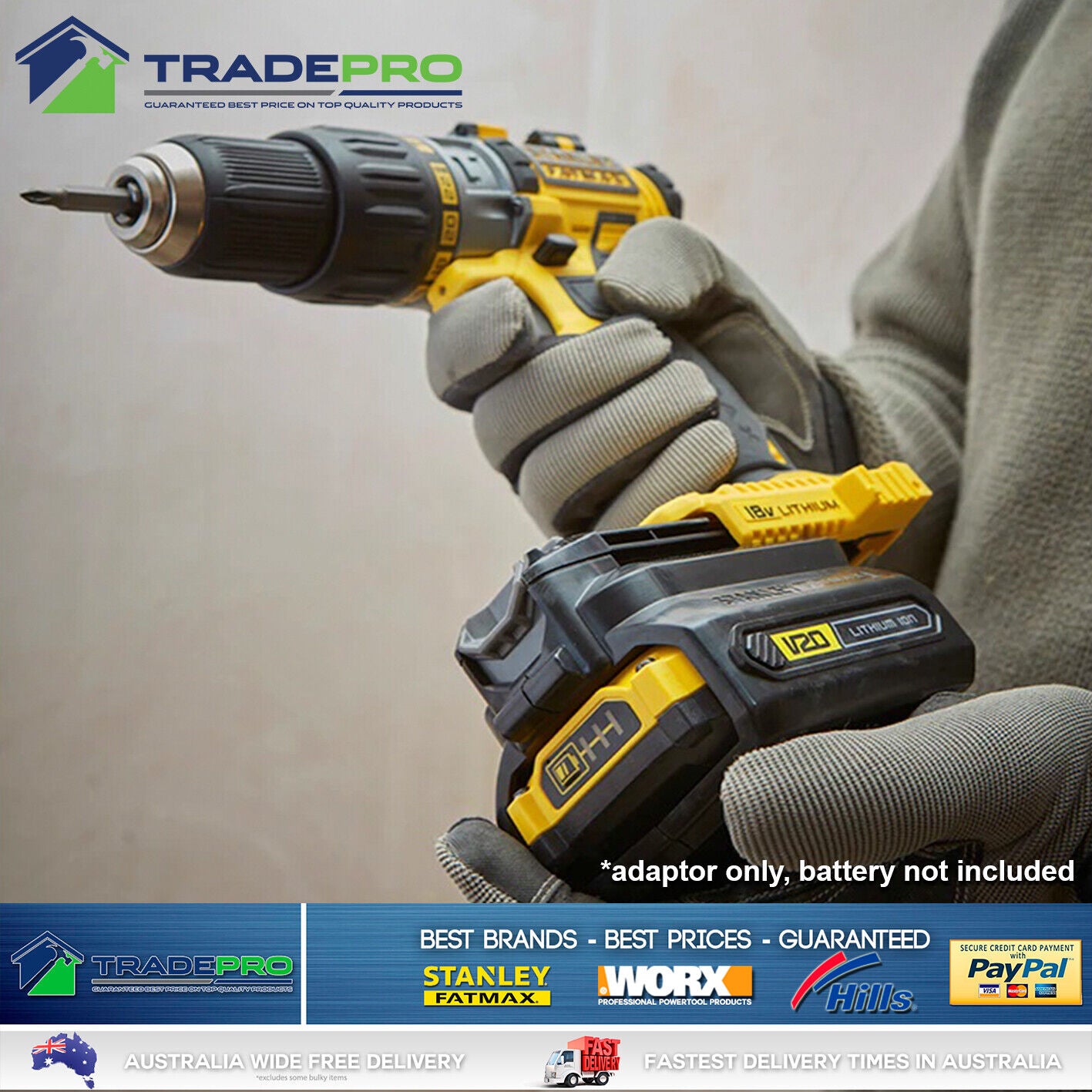 Stanley® Fatmax 18V V20 Battery Adaptor For Old Tools to New Batteries