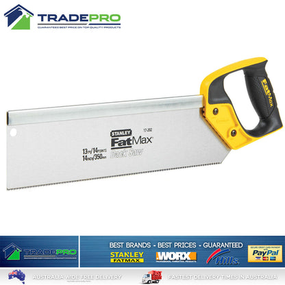 Stanley BackSaw PRO 355mm 14" Handsaw 11TPI Wood Timber SuperCut Fine Finish PRO