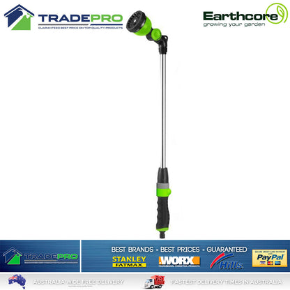 Watering Wand Gun Earthcore® PRO Long Handled 70cm 7 Pattern Garden Water Hose