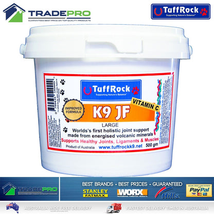 Tuffrock K9 500g Dog Joint Support Formula Natural Canine Feed Additive PRO