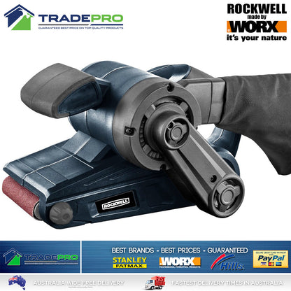 Electric Belt Sander 920w PRO 76 x 533mm with Wood Sandpaper & Dust Bag by Worx